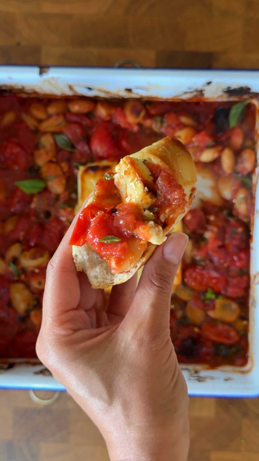 Baked Feta, Butter Beans & Tomatoes