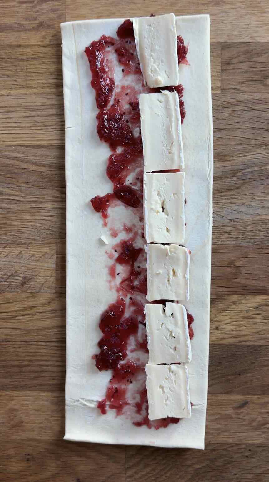 Brie Cranberry Pastry Wreath