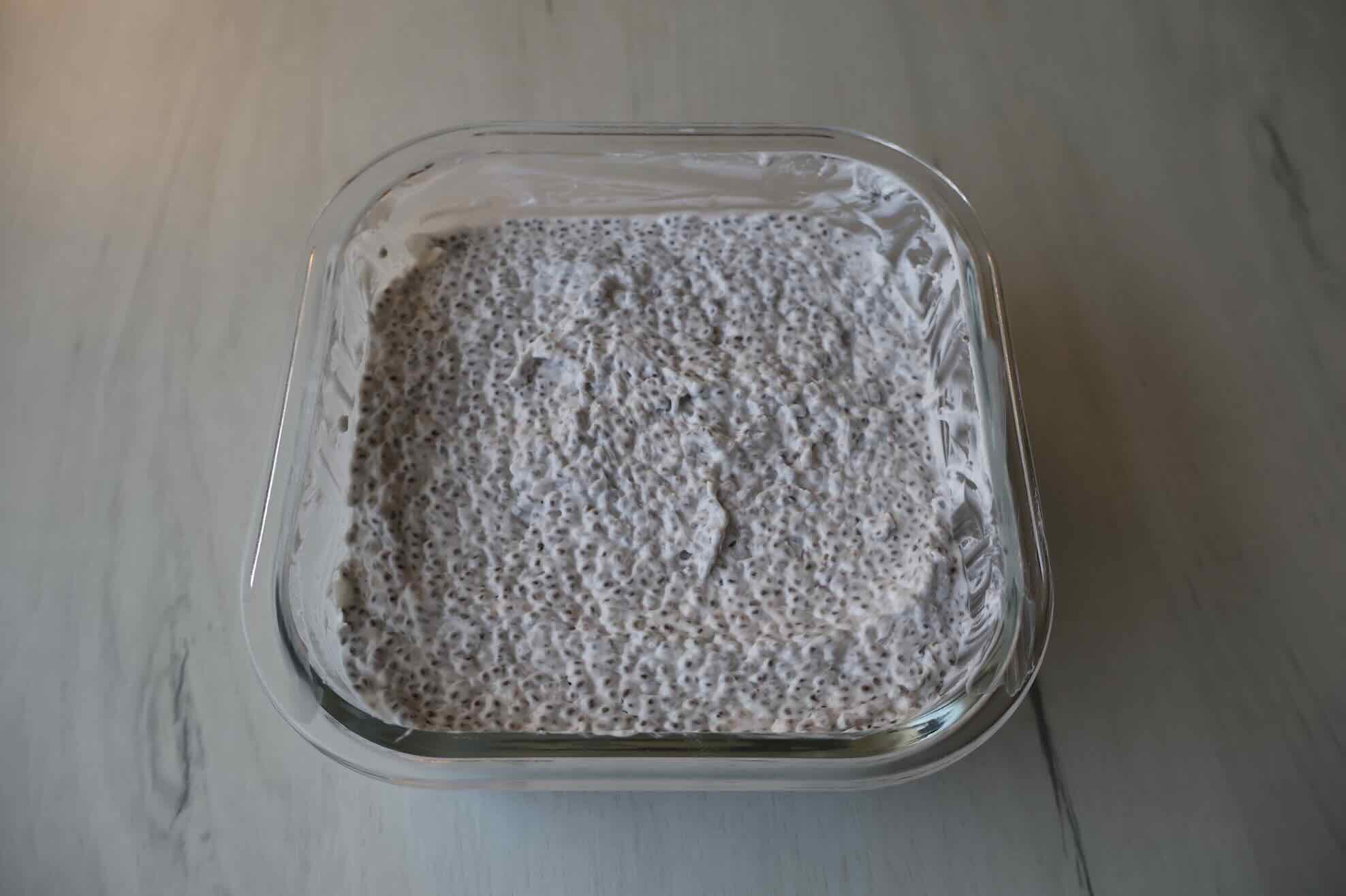 3-Ingredient Coconut Chia Pudding with Greek Yoghurt (High Protein & High Fibre)