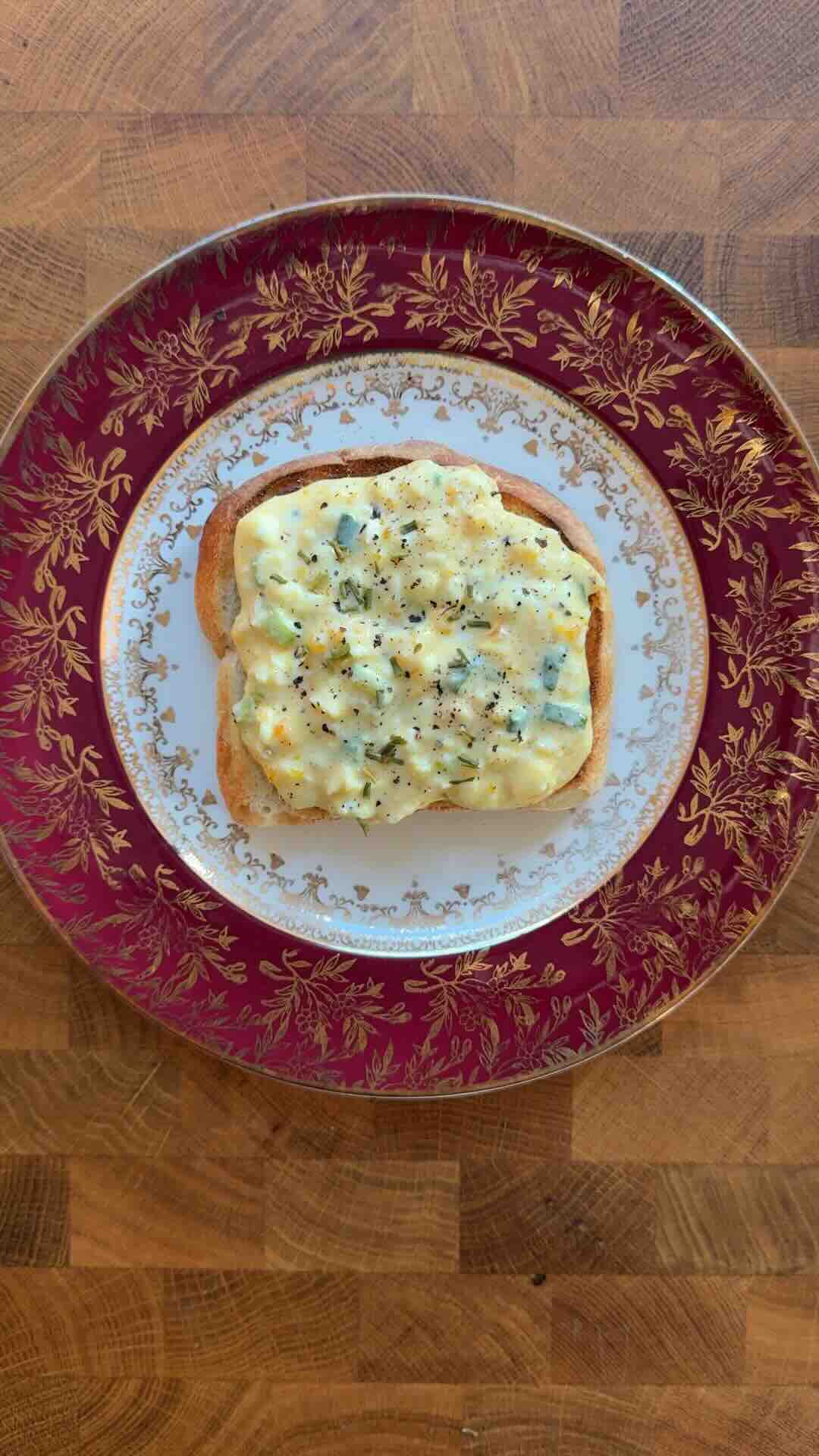 Creamy Baked Egg Salad 