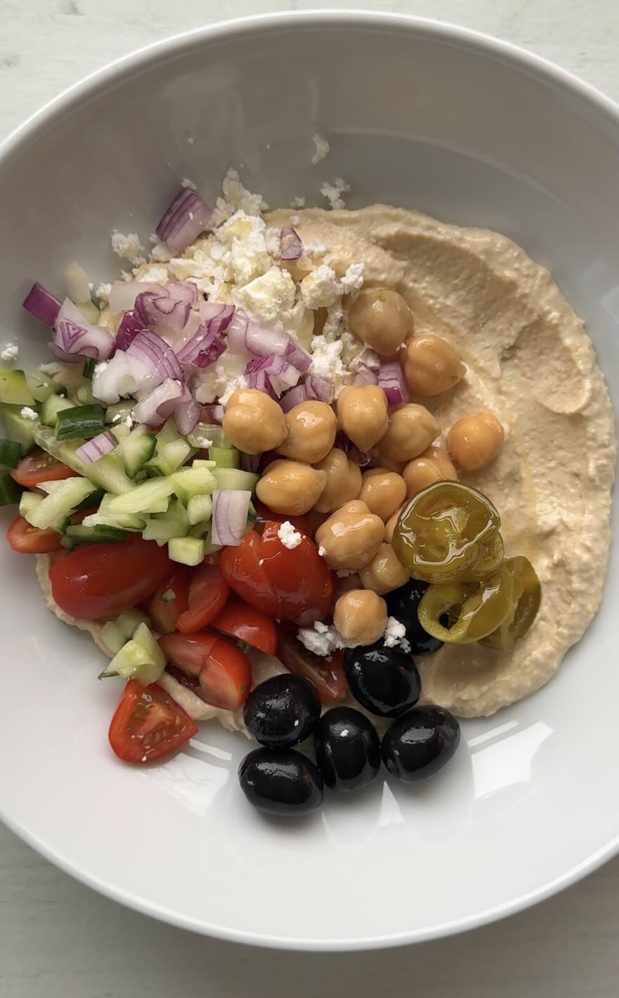 Easy Hummus Bowl
