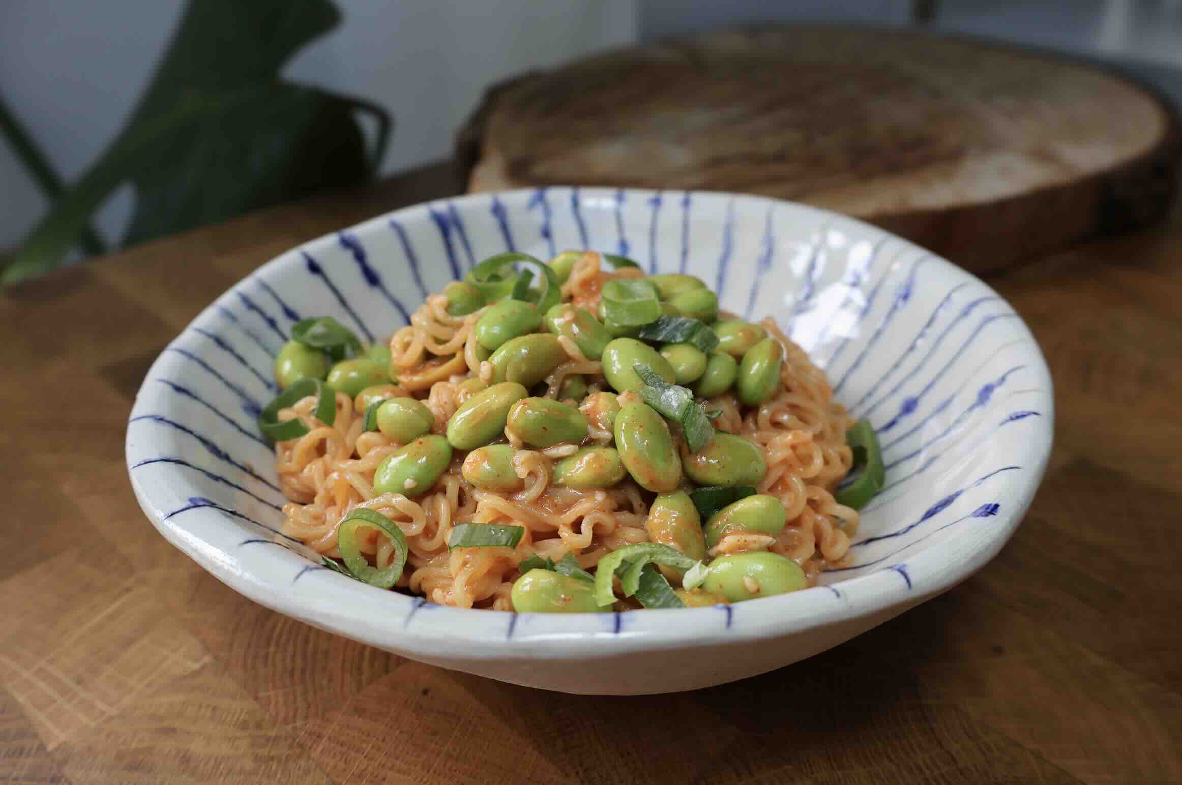 Spicy Edamame Noodles 