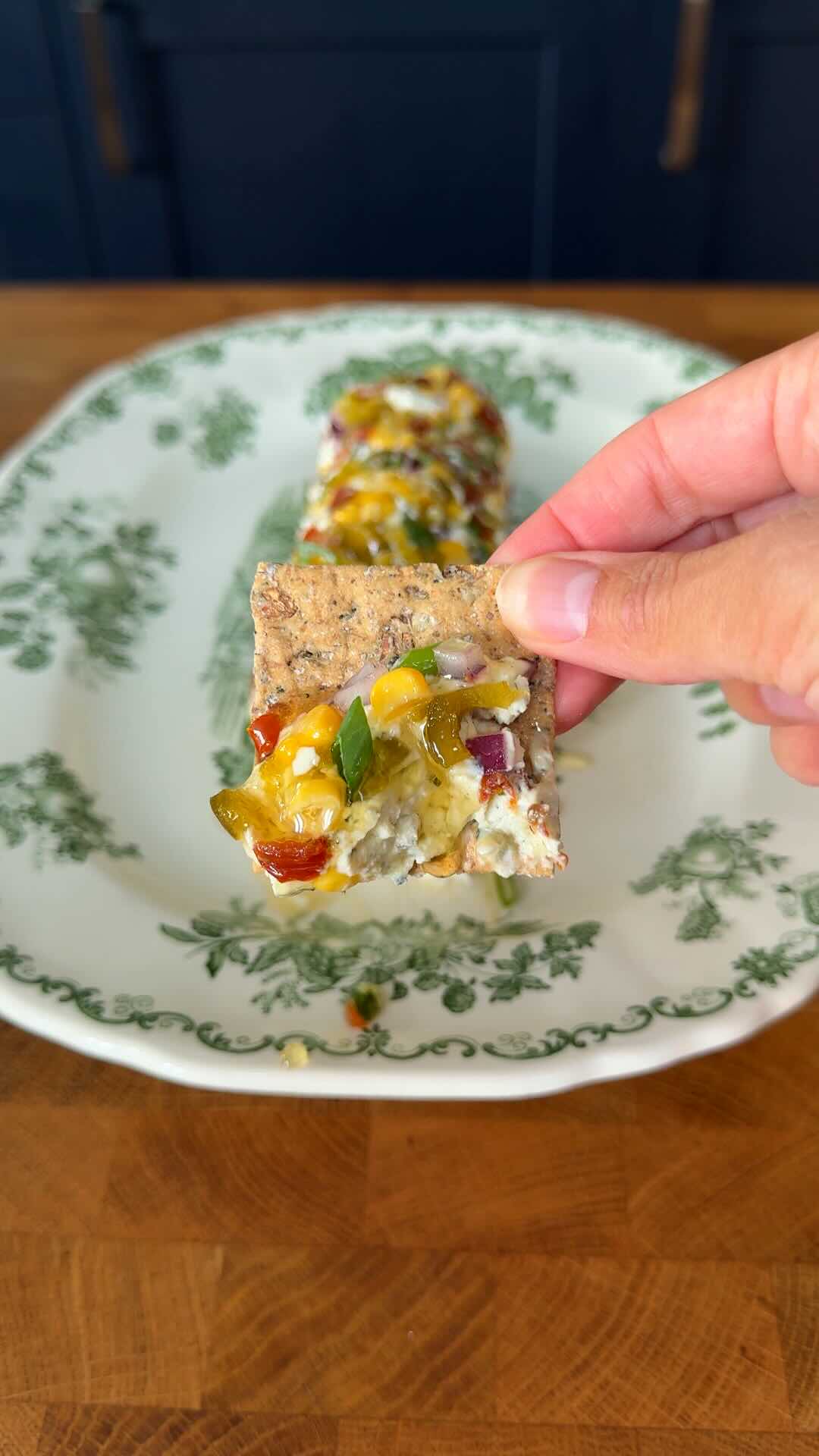 Honey Feta & Sweetcorn Cheese Log