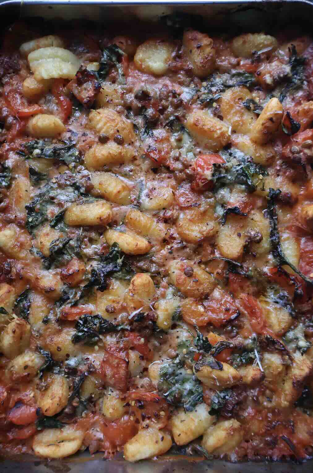Tomato Gnocchi Traybake (High Fibre!)