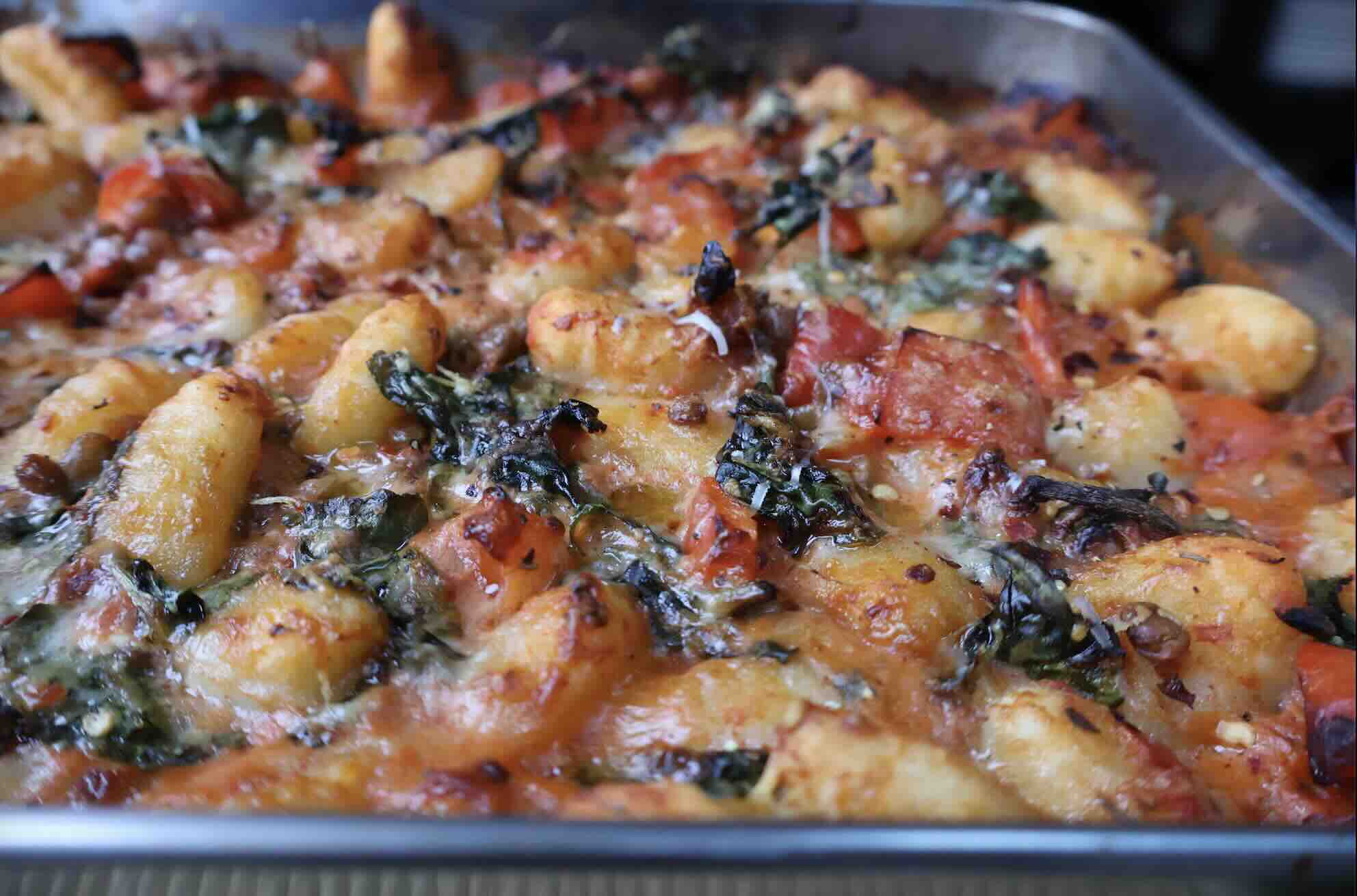 Tomato Gnocchi Traybake (High Fibre!)