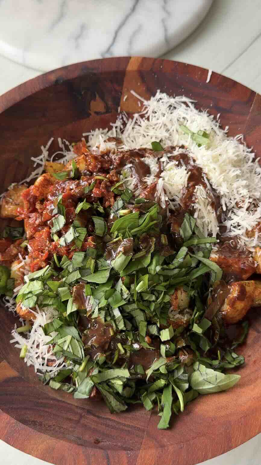 Marry Me Roasted Potato Salad (Creamy Sun-Dried Tomato & Parmesan)