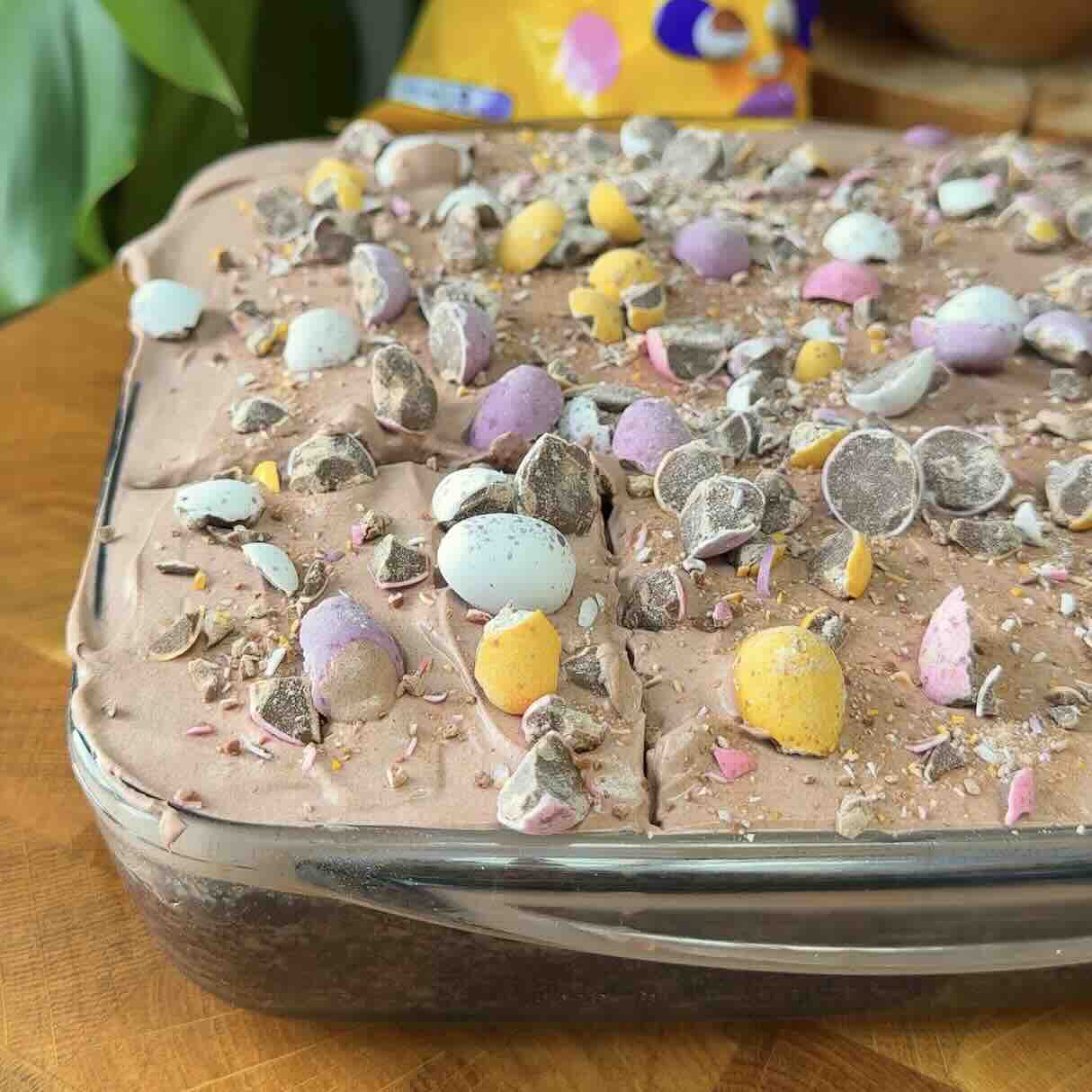 Mini Egg Chocolate Tres Leches Cake