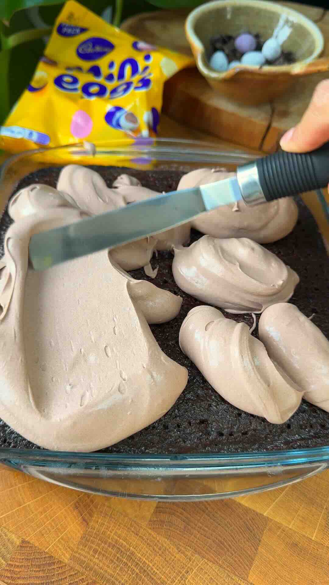 Mini Egg Chocolate Tres Leches Cake